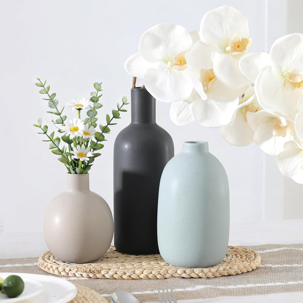 Neutral Ceramic Vase Set